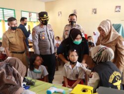 Polres Banyuasin Targetkan 400 Siswa Sekolah Dasar di Vaksin