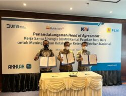 PLN Tandatangani HoA dengan PTBA dan KAI Terkait Batu Bara