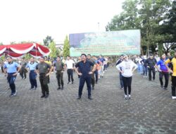 Olaraga Bersama Forkopimda,  Herman Deru Launching  Sarana Olahraga Jasdam II/Sriwijaya