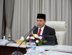 Pj Gubernur Sumsel Pimpinan Rapat Pembahasan Tindak Lanjutan Pembangunan Masjid Sriwijaya Jakabaring Palembang