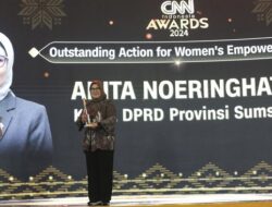 Ketua DPRD Sumsel Raih Outstanding Action for Women’s Empowerment