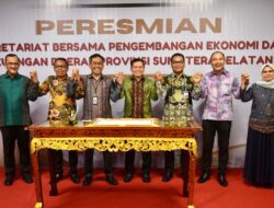 Pj Gubernur Elen Setiadi Resmikan Sekretariat Bersama Pengembangan Ekonomi dan Keuangan Daerah Provinsi Sumsel