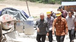 Sekda Muba Sidak Pembangunan Kantor Camat Sungai Keruh, Minta Kontraktor Tambah Tukang